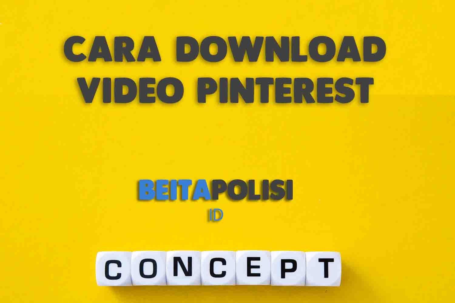Cara Download Video Pinterest Menggunakan Pintdd