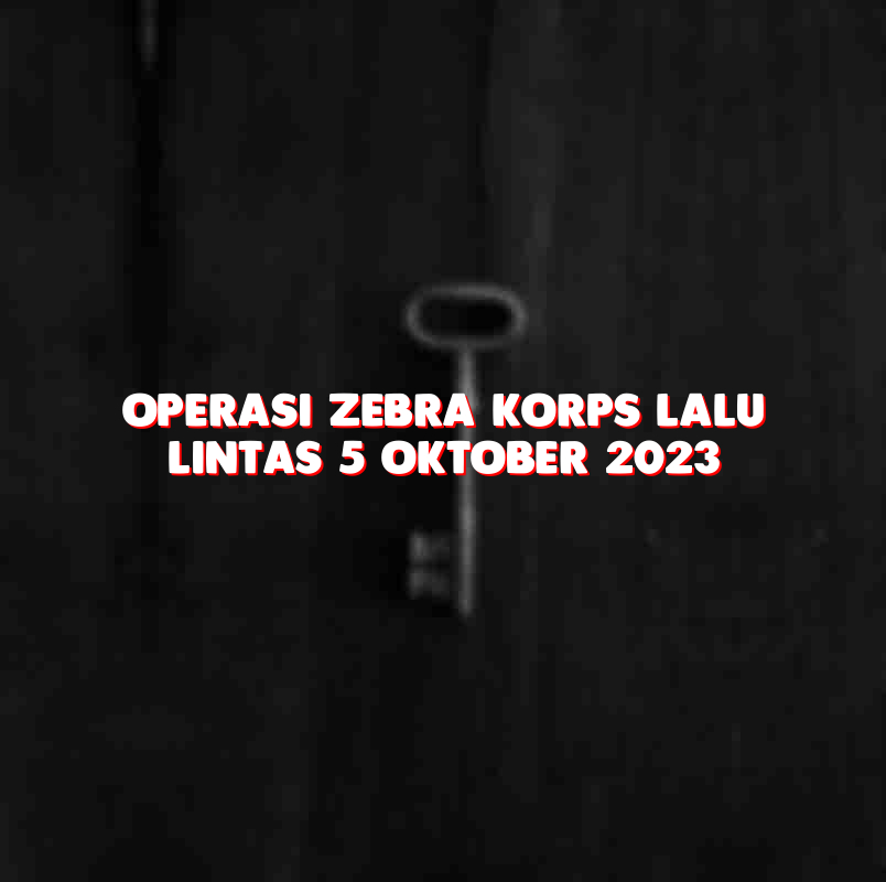 Operasi Zebra Korps Lalu Lintas 5 Oktober 2023