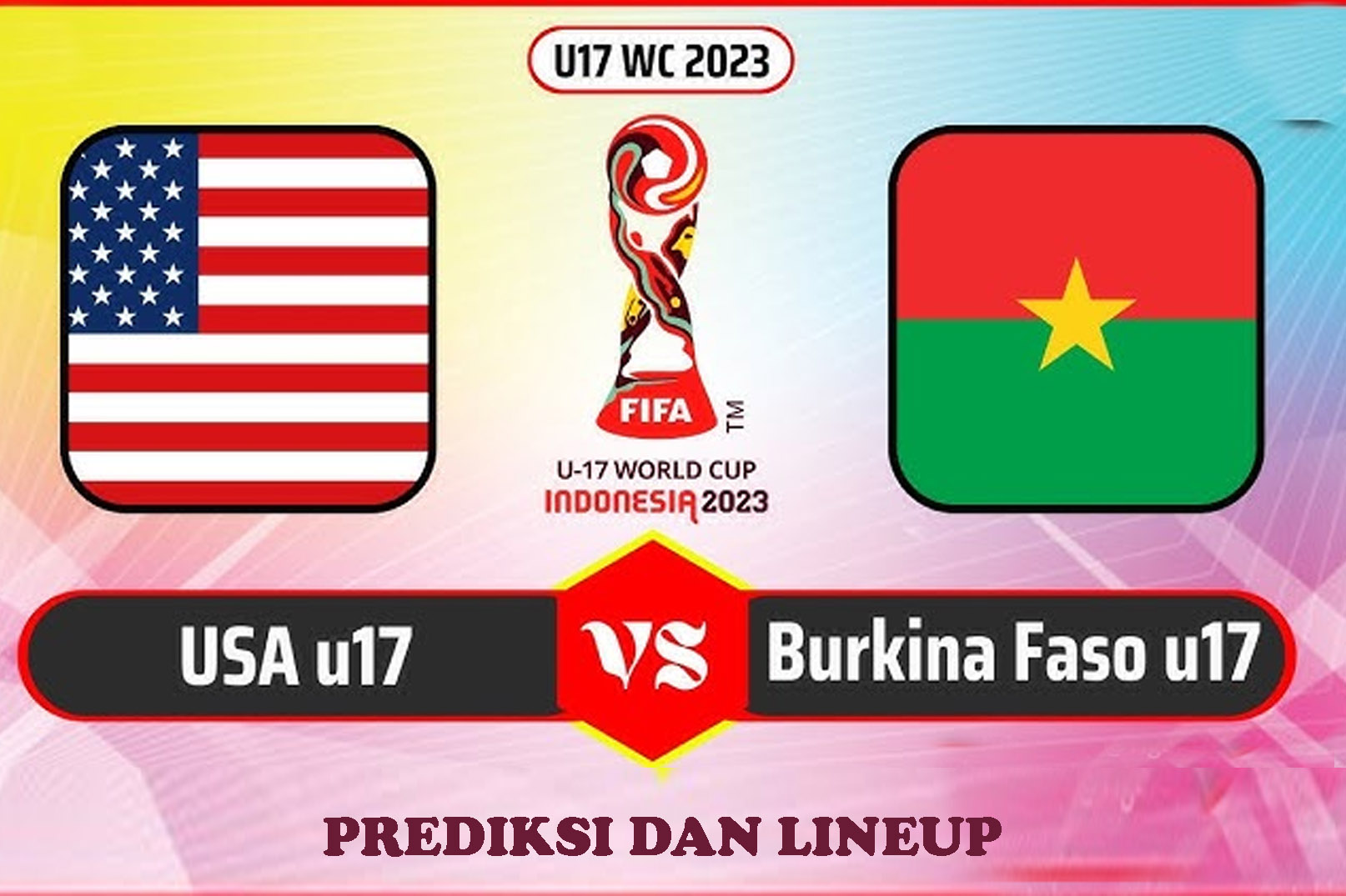 Prediksi Skor Amerika Serikat Vs Burkina Faso Di Piala Dunia U 17 2023, Sore Ini Pukul 16.00 Wib, Simak H2H Dan Line Up